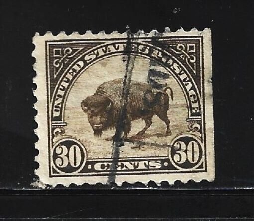 US Stamp Scott #569/A172-30c-Canc/VLH-NG-1923*