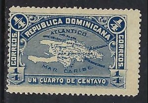 Dominican Republic 111 MNG MAP ORIGINAL 614G