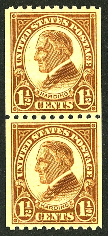 U.S. #605 MINT PAIR OG NH