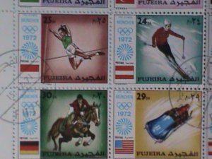 ​FUJEIRA-1972 OLYMPIC GAMES MUNCHUNE'72   CTO FULL SET SHEET-VF  CTO FULL SET