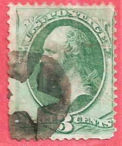 US Fancy Cancel ~ Bold Negative 5-POINT STAR  // M5