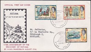 FIJI 1966 Discovery of Rotuma set FDC......................................B1917