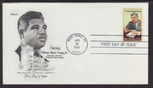 US Whitney Moore Young 1981 Artmaster U/A FDC BIN