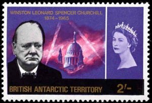 British Antarctic Territory #16-19, Complete Set(4), 1966, Churchill, Never H...