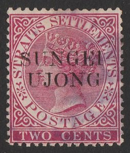 MALAYA - SUNGEI UJONG : 1885 'SUNGEI UJONG' QV 2c type 30.