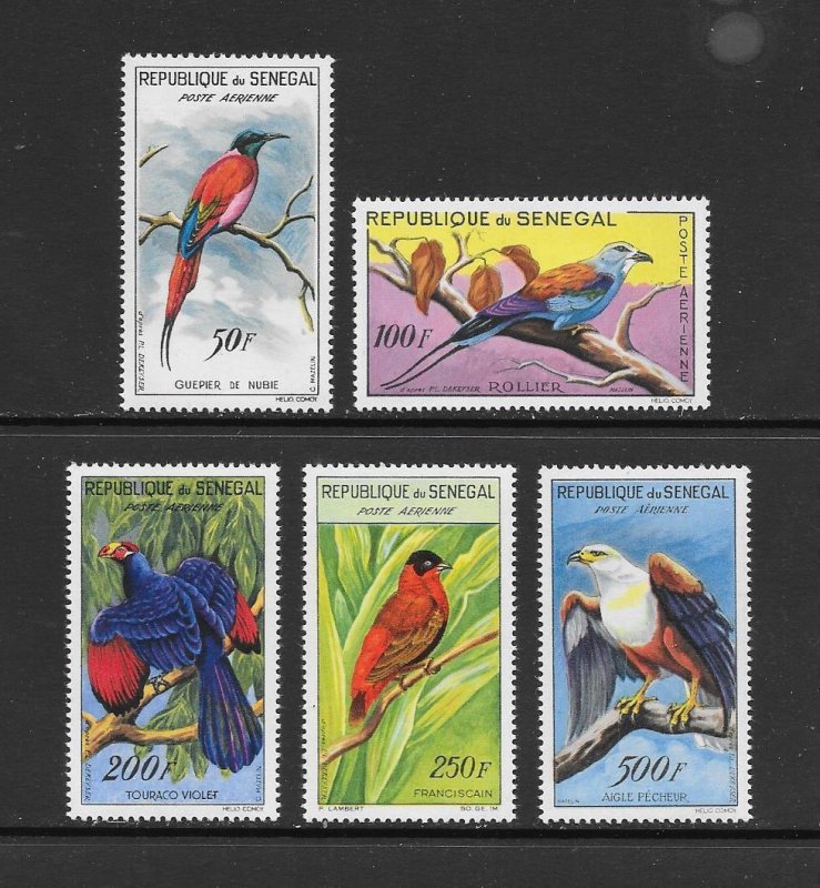 BIRDS-SENEGAL #C26-30   MNH