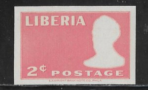 Liberia Sc #314 imperf / missing black NH VF