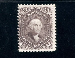 USAstamps Unused US 1861 Washington Scott 70a OG MVLH Rare +Cert SCV $3,250+