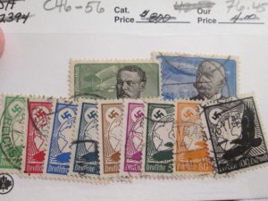 Germany #C46-C56 set used 2021 SCV = $76.45