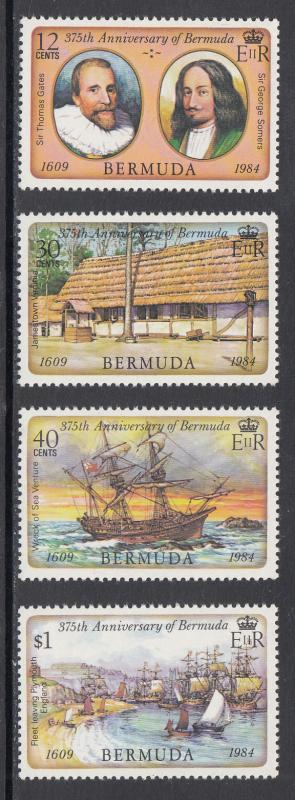 Bermuda Scott #449-452 MNH