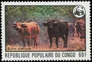 Congo 1978 Sc 453-458 WWF Hippo Rhinoceros Monkey Okapi CV $36.25