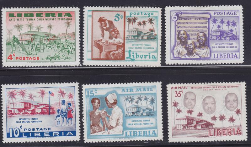 Liberia 364-367, C111-C112 Founding of Welfare Foundation 1957