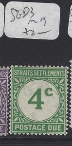 MALAYA STRAITS SETTLEMENTS (PP0510B)  POSTAGE DUE 3 C  SG D3      MOG