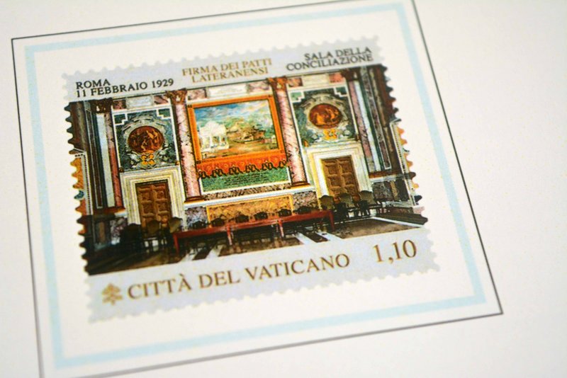 COLOR PRINTED VATICAN CITY 2011-2020 STAMP ALBUM PAGES (48 illustrated pages)