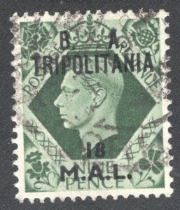 Great Britain - Tripolitania  #22  VF  Used   CV 2.75    ...  0950011