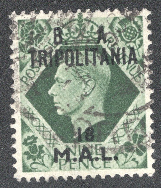 Great Britain - Tripolitania  #22  VF  Used   CV 2.75    ...  0950011