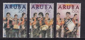 Aruba  #46-48  MNH  1989  Dande band members . musicians