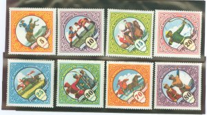 Mongolia #160-67 Unused Single (Complete Set) (Sports)