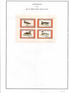 SCOTLAND - BERNERA - 1981 - Birds, Ducks (3) - 4v Perf Sheet - MLH