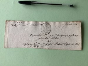 Kingdom of Westphalia Brunswick 1809 courier fee post stamp Ref A1508