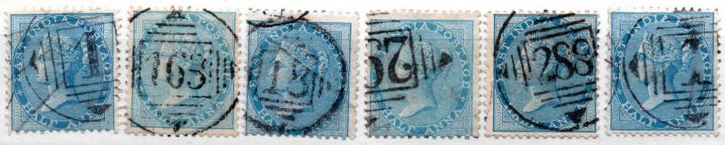 (I.B) India Postal : East India Numeral Cancels