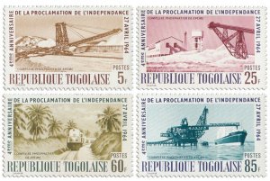 TOGO - 1964 - Independence, 4th Anniv - Perf 4v Set - Mint Never Hinged