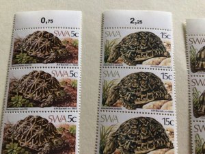 Tortoises South West Africa 1982  mint never hinged stamps strips A10467