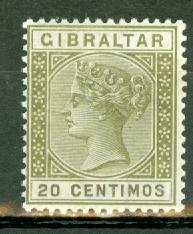 Gibraltar 31A mint CV $50