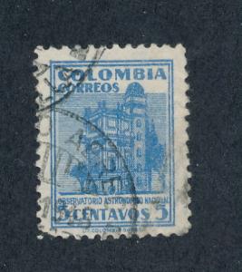   Colombia 1948  Scott  565 used - 5c, Ntl Observatory