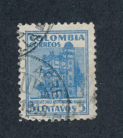   Colombia 1948  Scott  565 used - 5c, Ntl Observatory