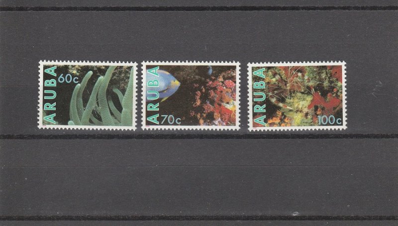 Aruba  Scott#  56-58  MNH  (1990 Marine Life)