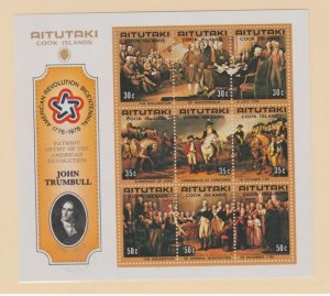 Aitutaki Scott #126d Stamps - Mint NH Souvenir Sheet