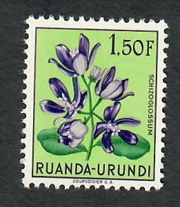 Ruanda-Urundi #124 Flowers Mint Hinged single