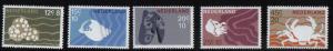 Netherlands  #B419-B423  MNH  1967  Cultural Welfare  marine life