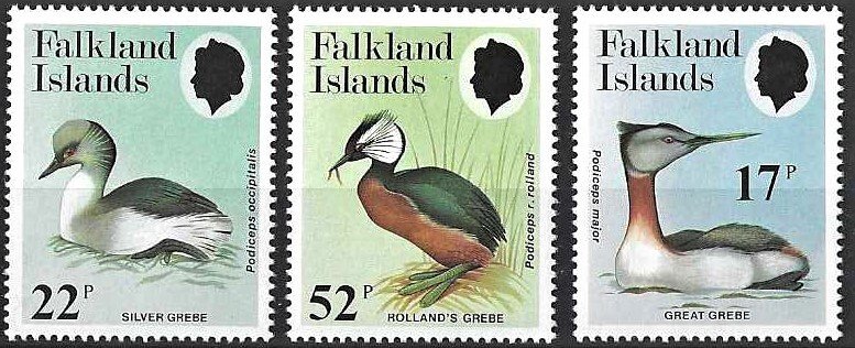 1984 Falkland Islands Birds, Loons complete set VF/MNH! LOOK!