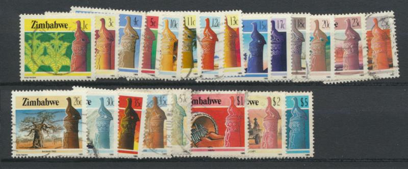 Zimbabwe SG 659 -  SG 680 set of 22 Used