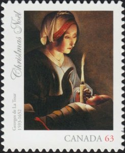 jq. DIE CUT = SAINT ANNE WITH THE CHRIST CHILD = CHRISTMAS Canada 2013 #2688i