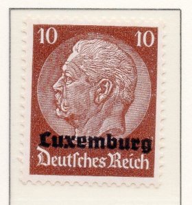 Luxembourg 1940 Early Occupation Issue Fine Mint Hinged 10c. Optd 150929