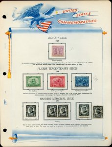 US Scott 537/612 Issues of 1919-1923 Mint  Mounted on Album Page See Scan