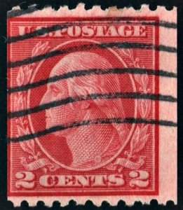 SC#488 2¢ Washington Coil Single (1919) Used