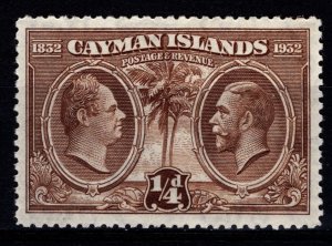 Cayman Islands 1932 Cent. of Assembly of Justices & Vestry, ¼d [Unused]