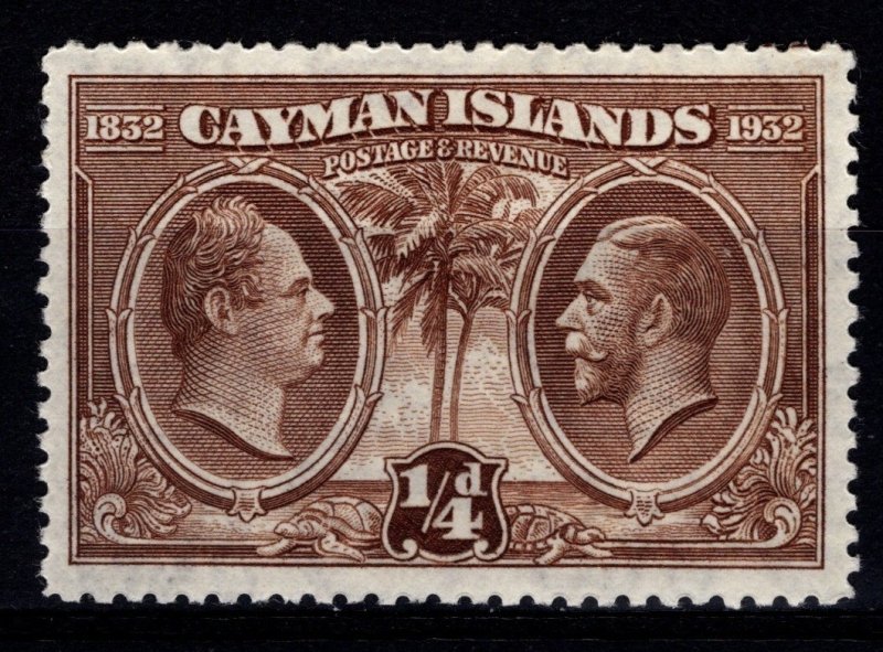 Cayman Islands 1932 Cent. of Assembly of Justices & Vestry, ¼d [Unused]