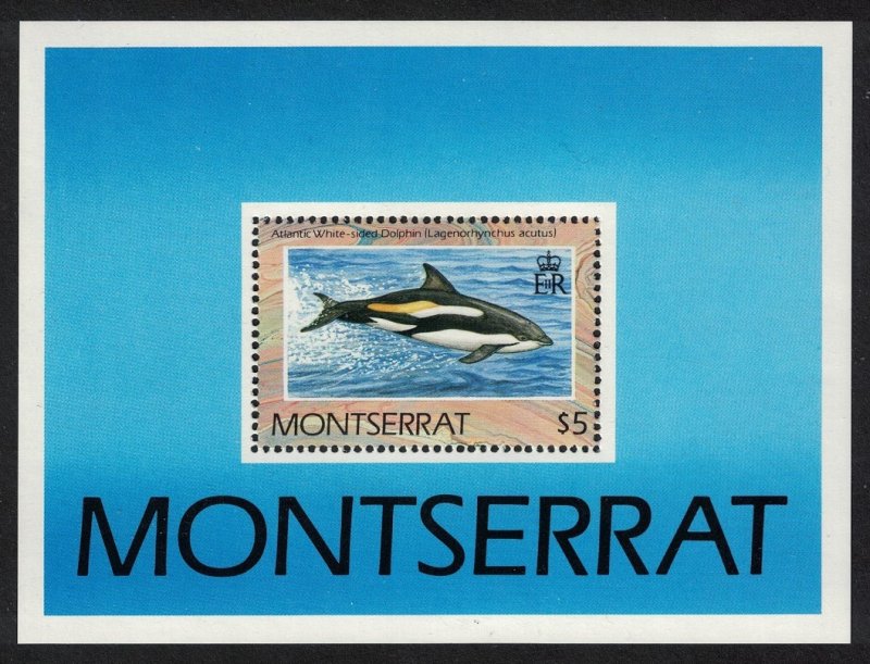 Montserrat WWF Dolphins MS 1990 MNH SC#757 SG#MS837