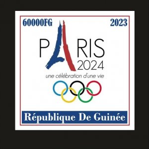 Stamps. Olympic Games in Paris 2024 1 stamps imperforated MNH** 2023 year NEW!!