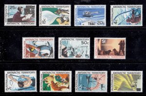 Australian Antarctic Territory Scott #L8-L18 MNH