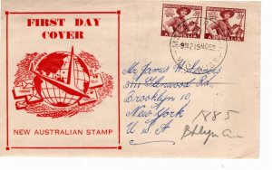 Australia 1952 Sc 249 Commemorative Perforate FDC #10