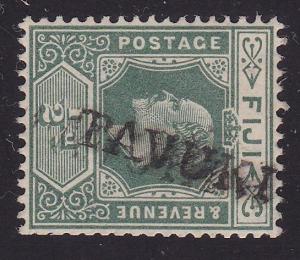 FIJI EVII ½d TAVUKI straight line cancel....................................2517