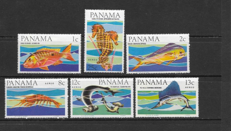 FISH - PANAMA #463-463A, C339-342  LH