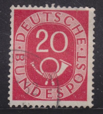 Germany 677 Post Horn 20pf 1951