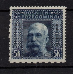 Bosnia 1906 5k Franz Josef mixed perfs #45D mint LHM WS36795